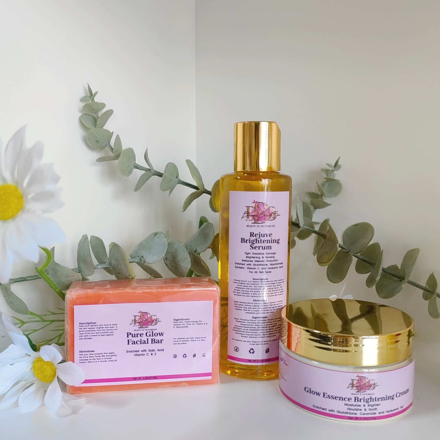 Perfect Glow Skincare Set - Brighten, Hydrate & Nourish Skin Products