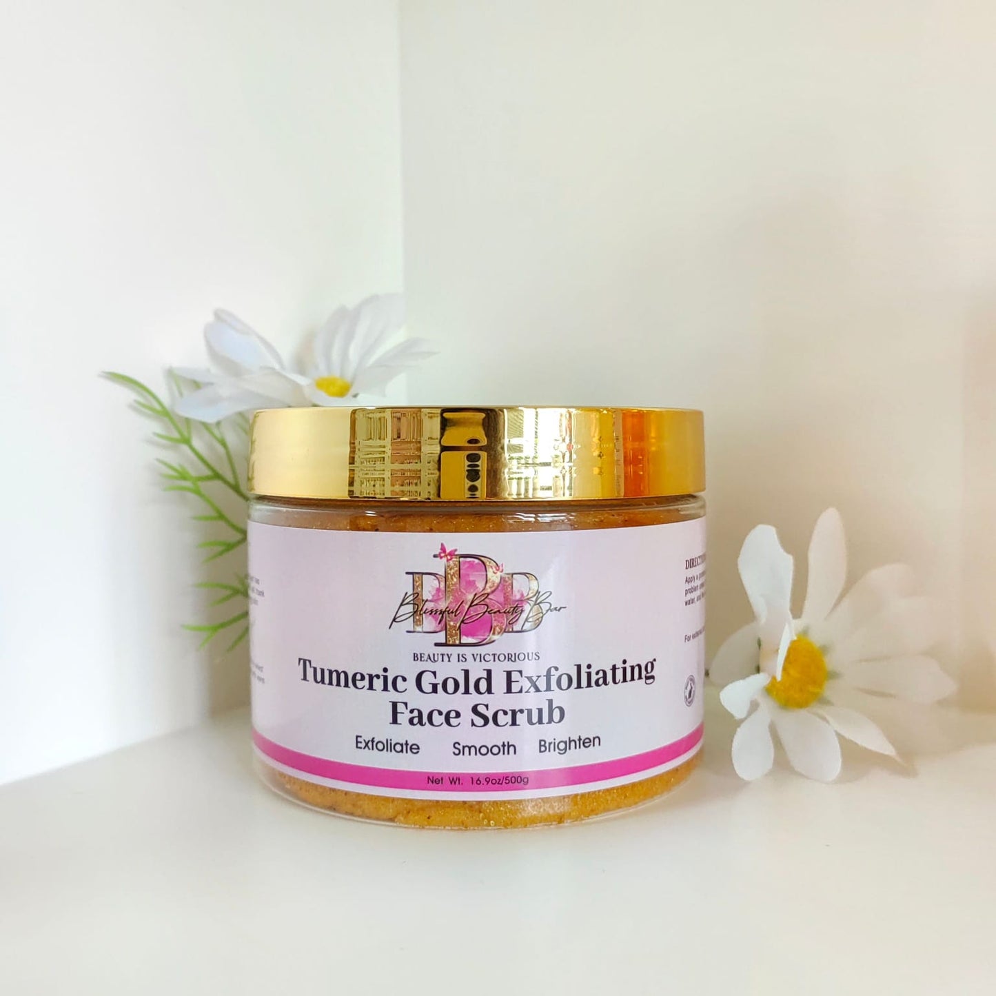 Turmeric Gold Face Scrub - Brighten & Revitalize Skin Care Scrub