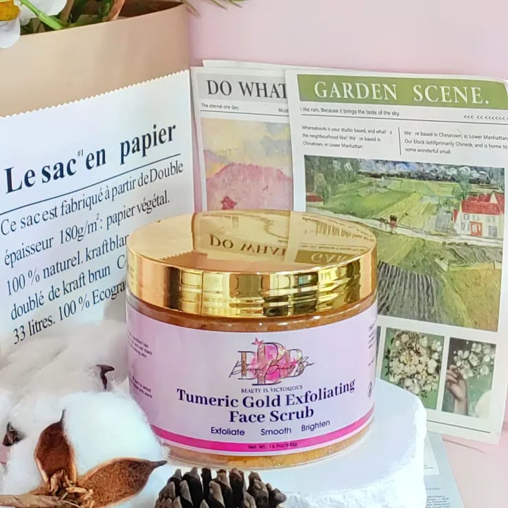 Turmeric Gold Face Scrub - Brighten & Revitalize Skin Care Scrub
