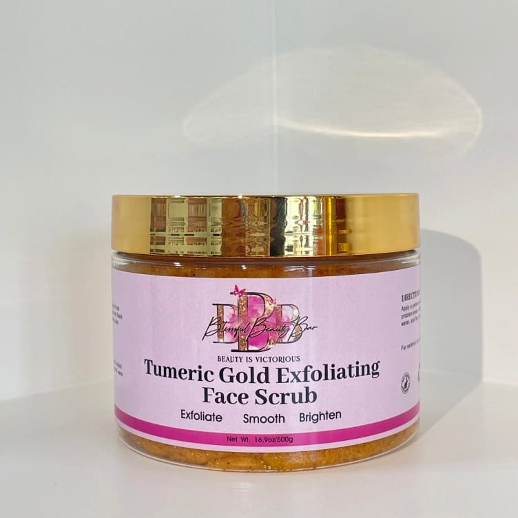 Turmeric Gold Face Scrub - Brighten & Revitalize Skin Care Scrub