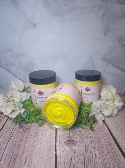 Turmeric Gold Whipped Body Butter - Brighten & Nourish Skin Products
