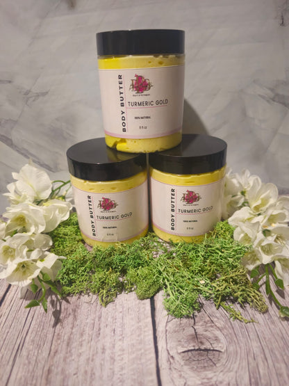 Turmeric Gold Whipped Body Butter - Brighten & Nourish Skin Products