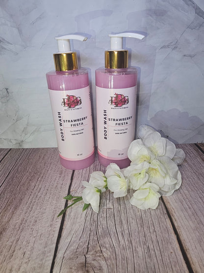 Strawberry Fiesta Body Wash - Refresh & Hydrate Skin Care Body Wash
