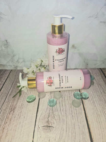 Strawberry Fiesta Body Wash - Refresh & Hydrate Skin Care Body Wash